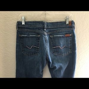 7 for all mankind pink bling detail jeans size 28
